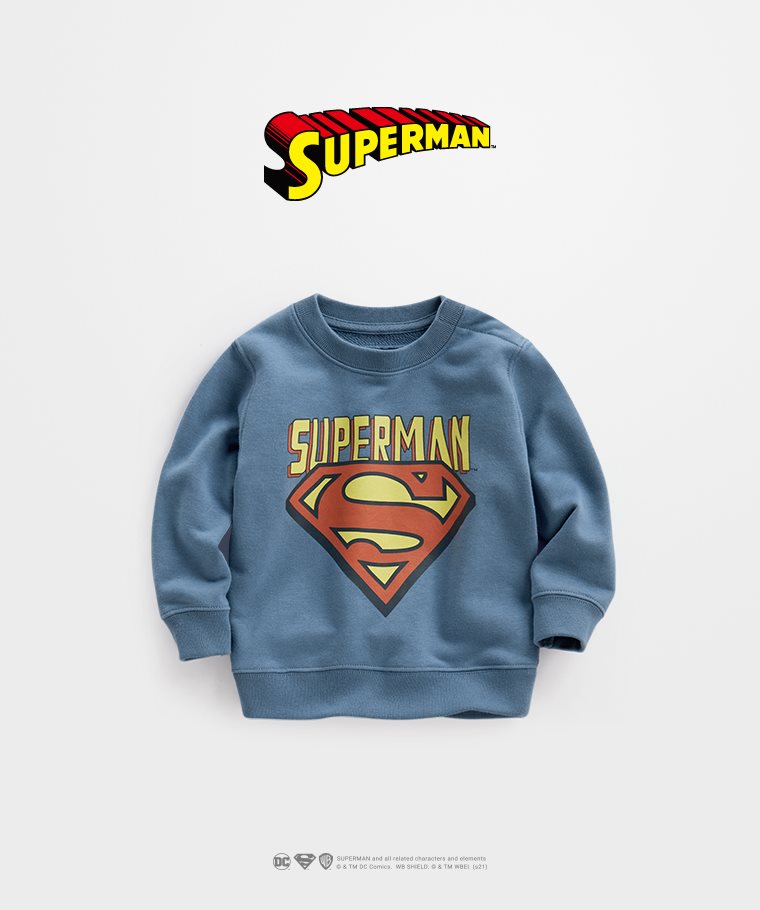 Superman毛圈圓領衫-01-Baby