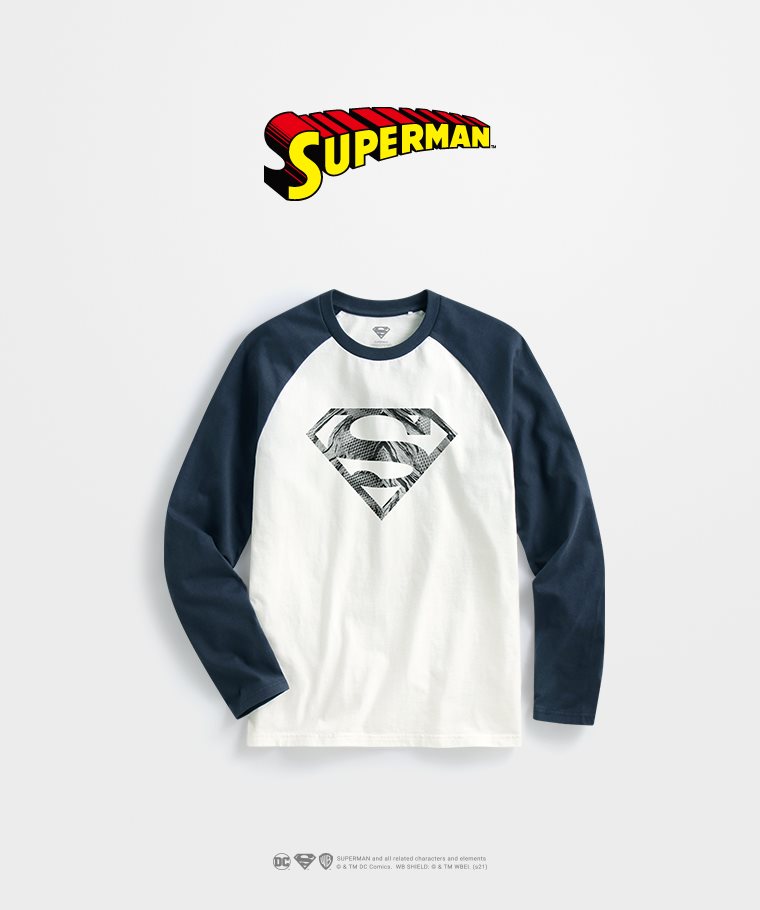 Superman拉克蘭長袖印花T恤-03-男