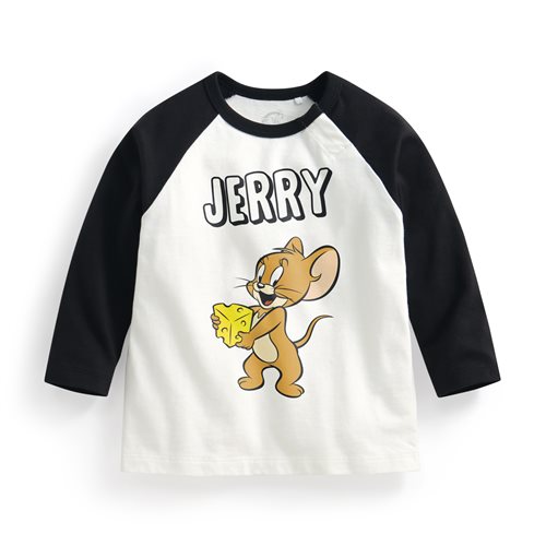 Tom & Jerry拉克蘭長袖印花T恤-02-Baby