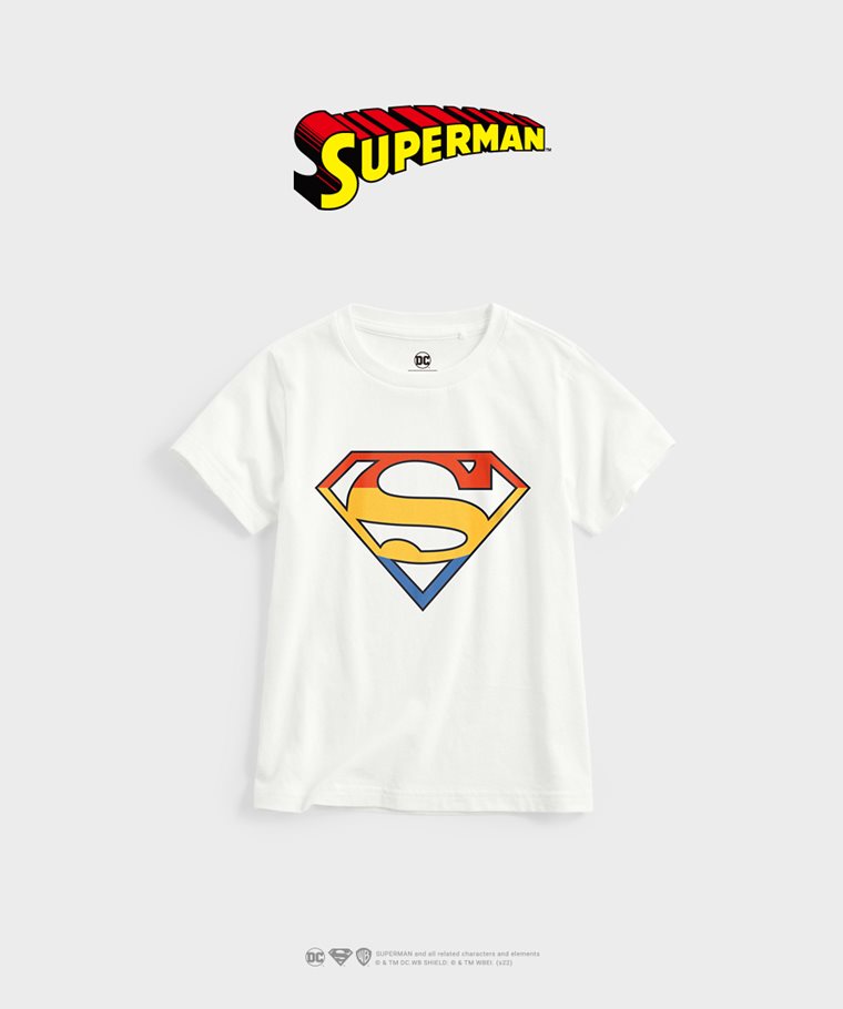 Superman印花T恤-01-童