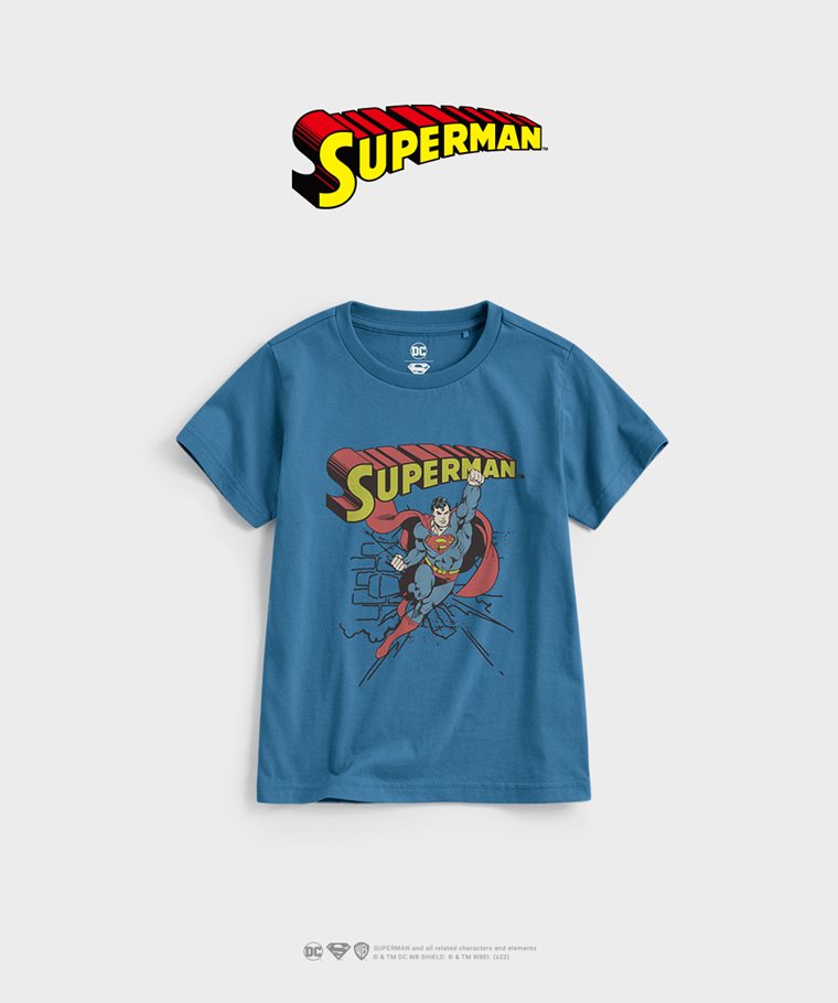 Superman印花T恤-02-童