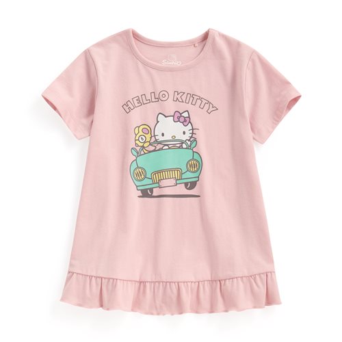 Hello Kitty荷葉印花T恤-04-童
