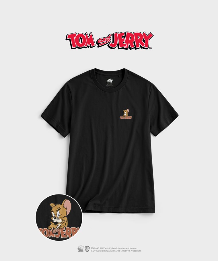 Tom & Jerry印花T恤-05-男