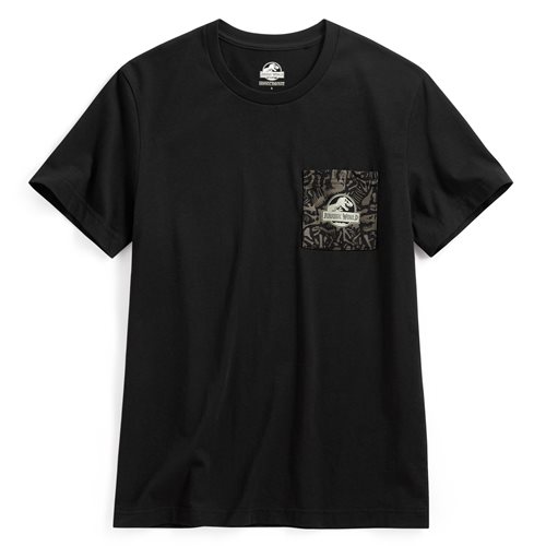 Jurassic World口袋印花T恤-05-男