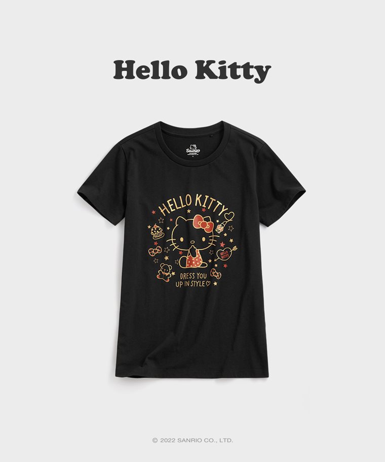 Hello Kitty印花T恤-06-女