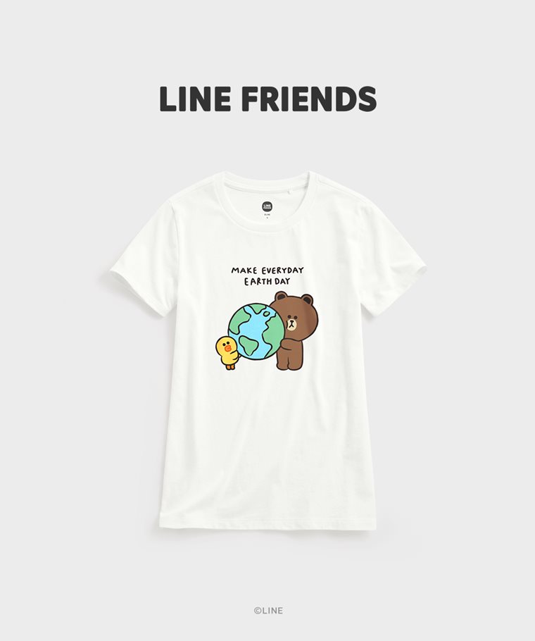 BROWN & FRIENDS印花T恤-03-女