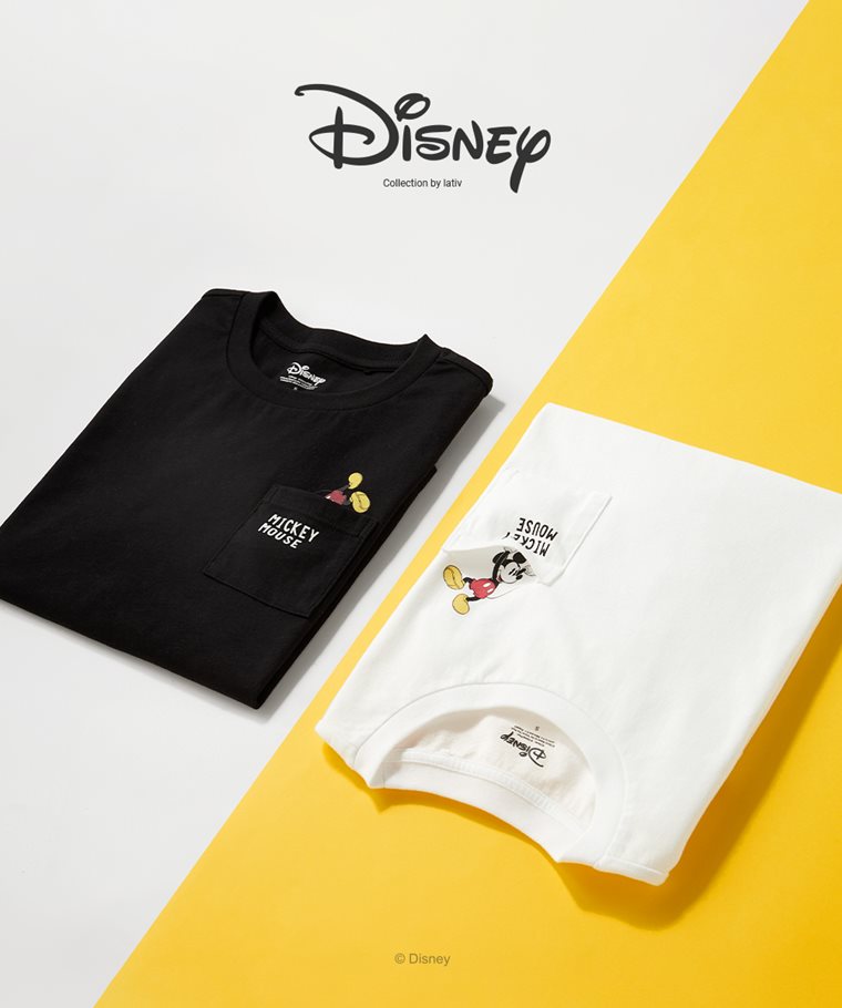 迪士尼系列口袋印花T恤-05-女