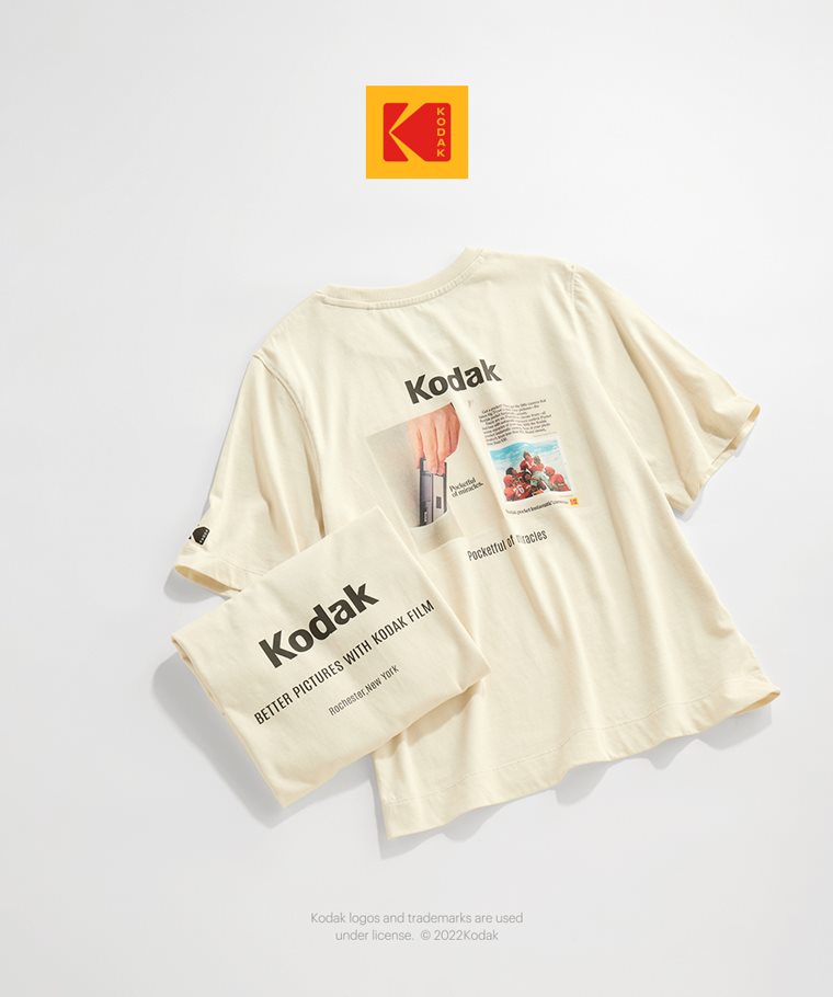 KODAK寬版印花T恤-03-女