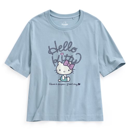 Hello Kitty寬版印花T恤-09-女