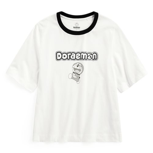 哆啦A夢寬版印花T恤-06-女