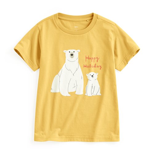 白熊印花T恤-童