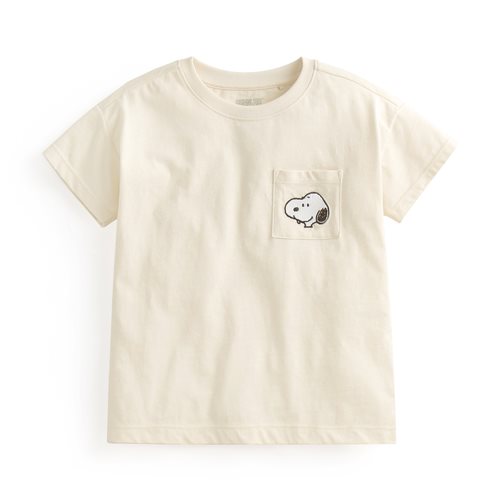 史努比系列竹節棉口袋T恤-01-童