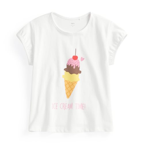 冰淇淋燈籠袖印花T恤-Baby