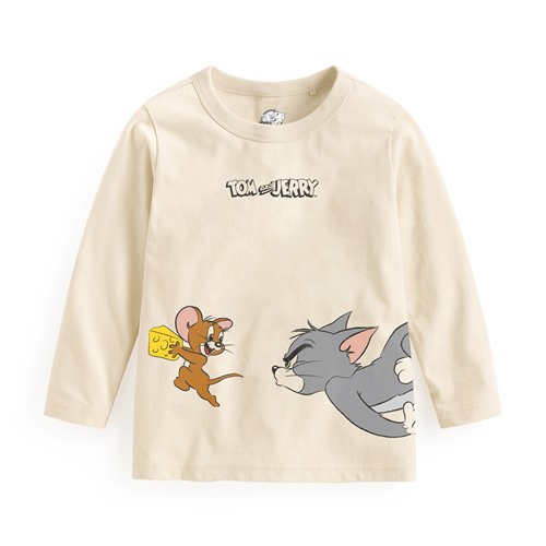 Tom & Jerry長袖印花T恤-02-童