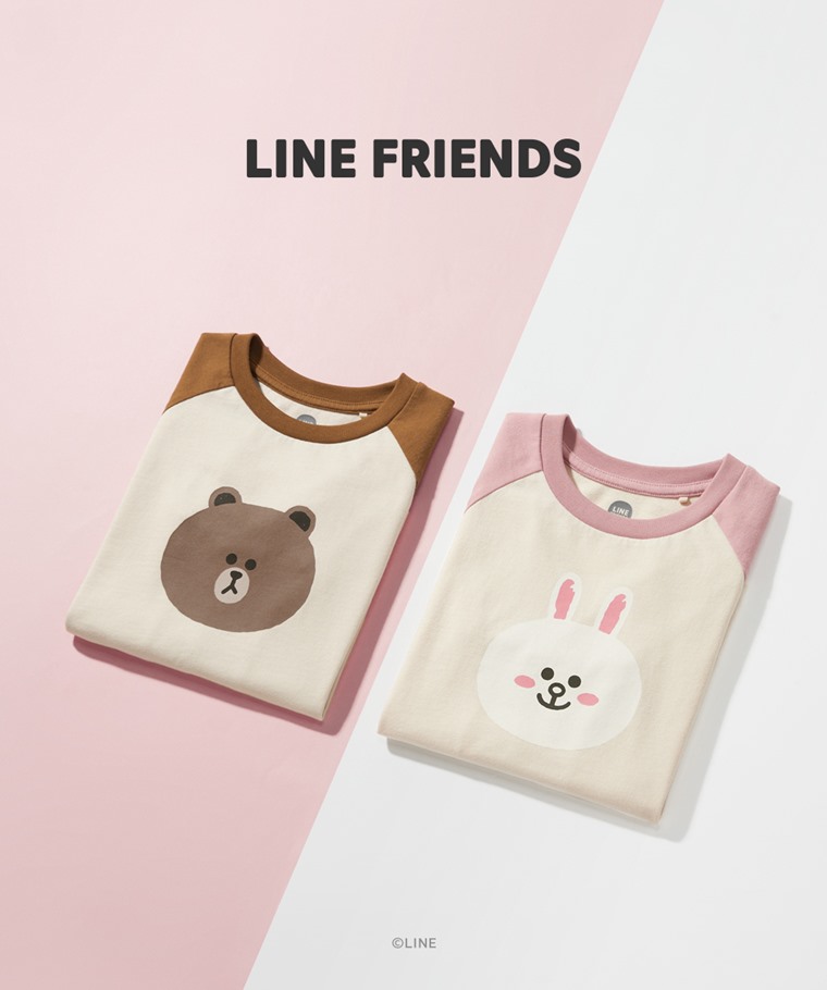 LINE FRIENDS拉克蘭長袖T恤-03-童