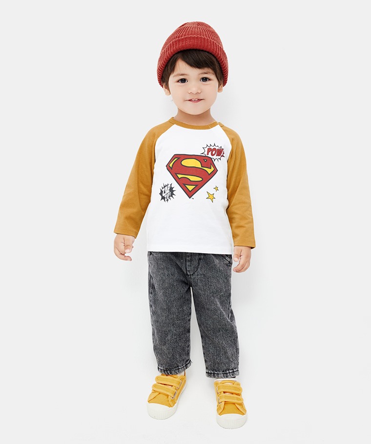 Superman拉克蘭長袖T恤-Baby
