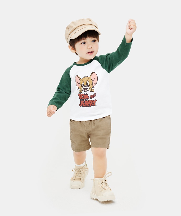 Tom & Jerry拉克蘭長袖T恤-03-Baby