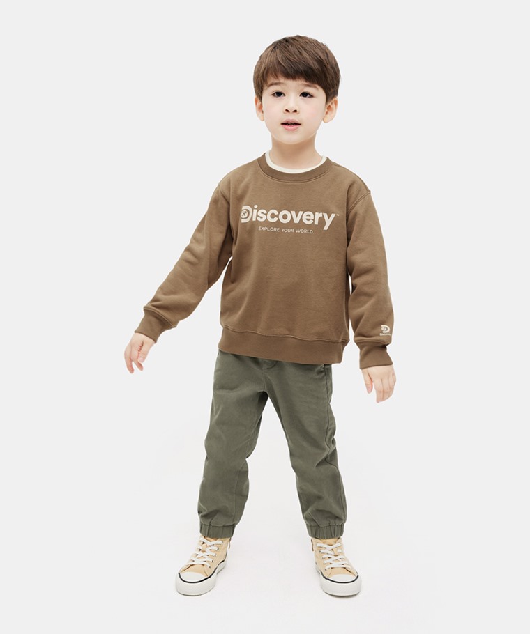 Discovery毛圈圓領衫-01-童