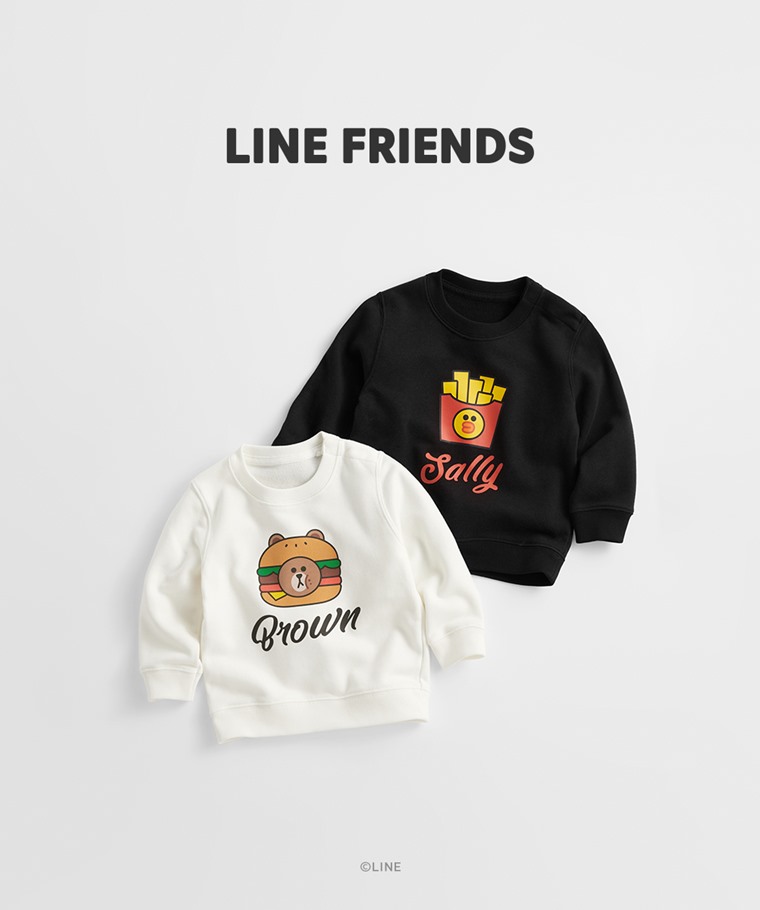 LINE FRIENDS毛圈圓領衫-02-Baby