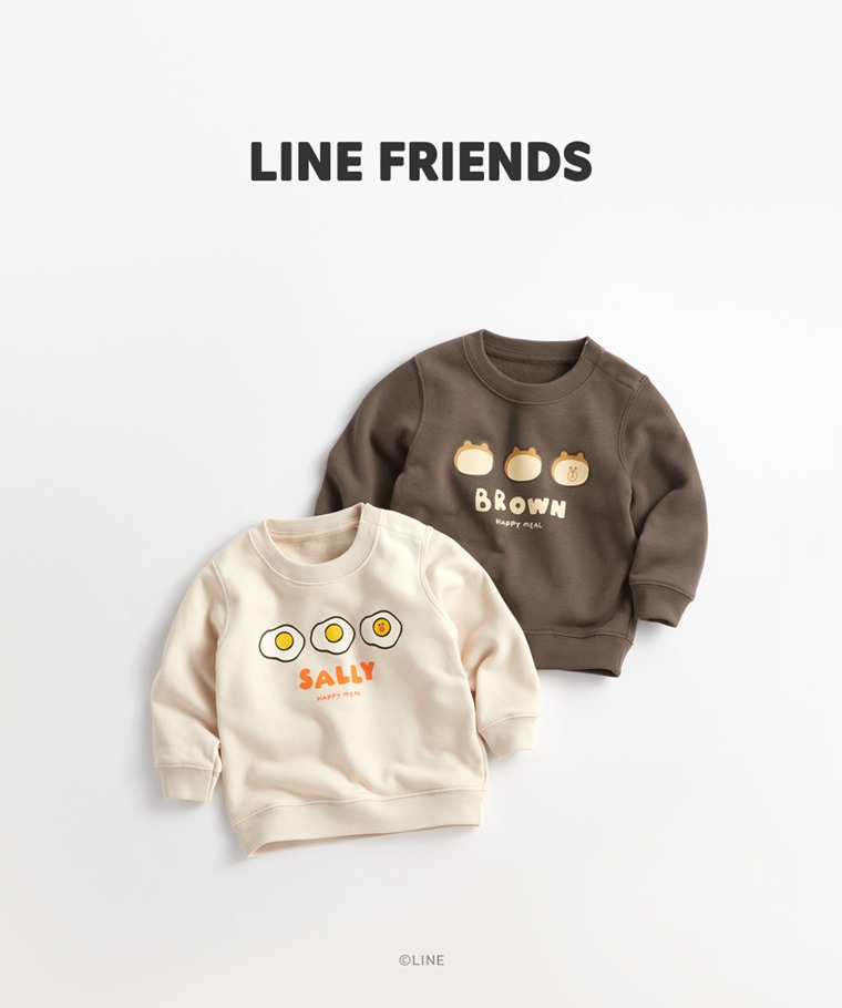 LINE FRIENDS毛圈圓領衫-03-Baby