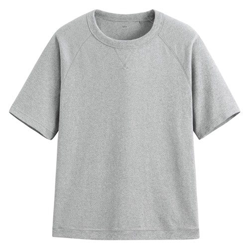 粗紡寬版拉克蘭袖T恤-男