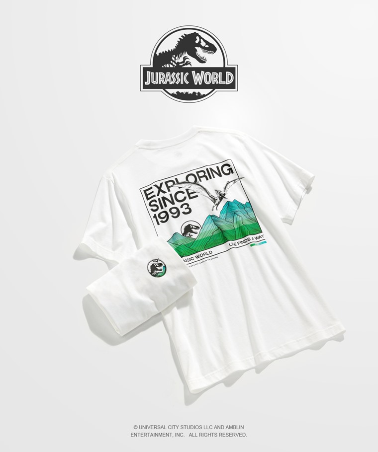 Jurassic World印花T恤-04-男