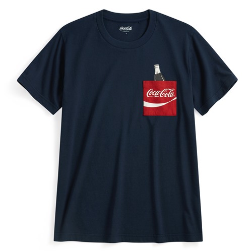 可口可樂口袋印花T恤-01-男