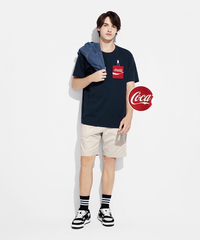 可口可樂口袋印花T恤-01-男