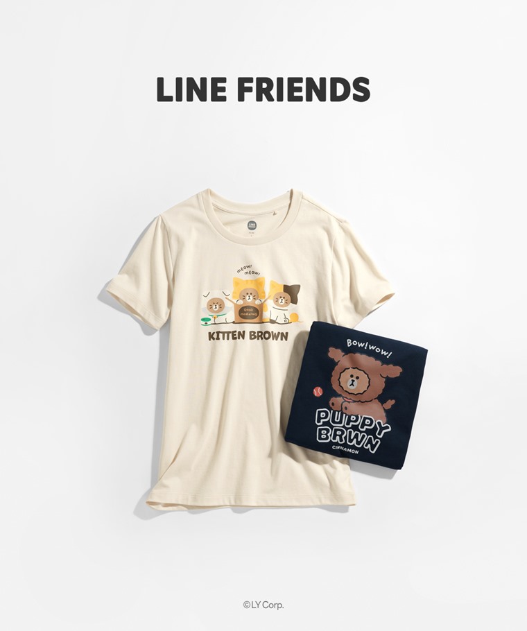 LINE FRIENDS印花T恤-03-女