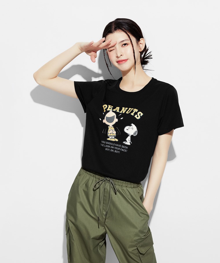史努比系列印花T恤-20-女