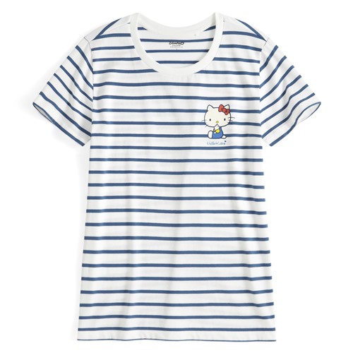 三麗鷗條紋印花T恤-09-女