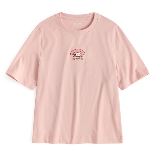 三麗鷗寬版電繡T恤-10-女