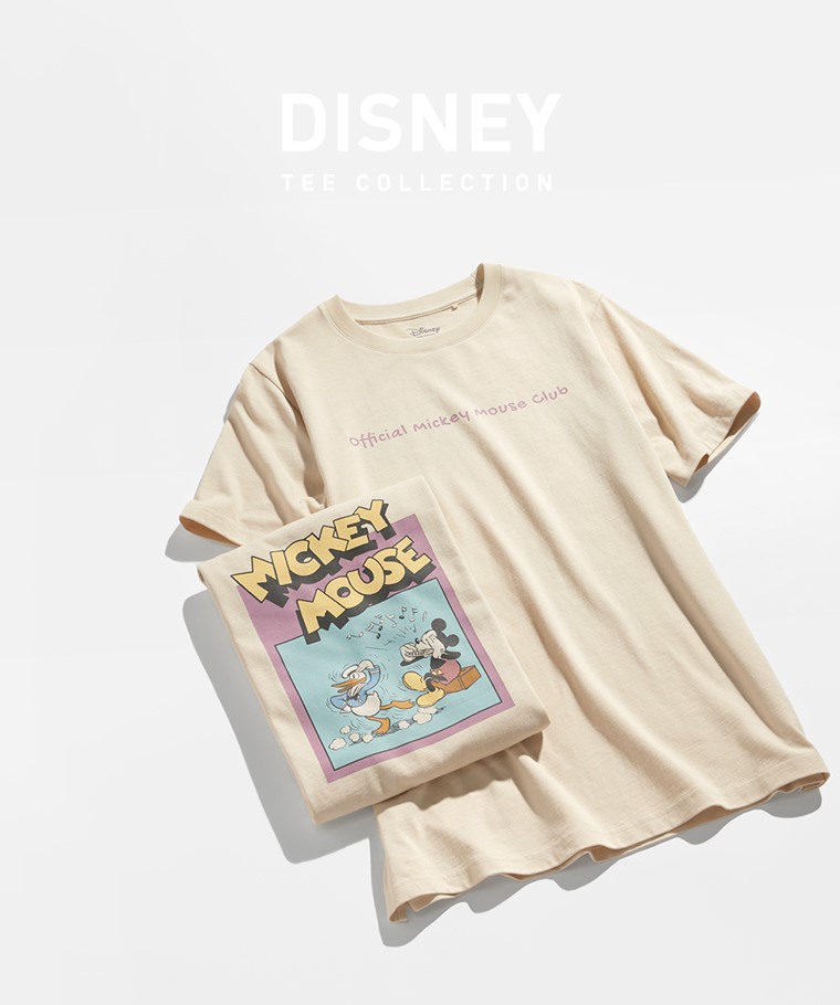 迪士尼系列寬長版印花T恤-34-女