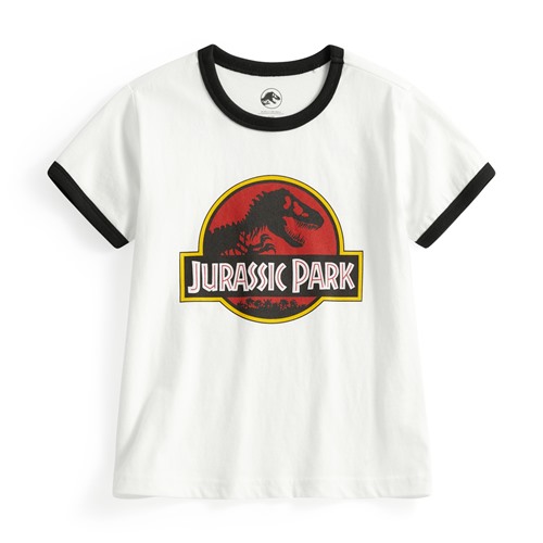 Jurassic World羅紋配色T恤-01-童