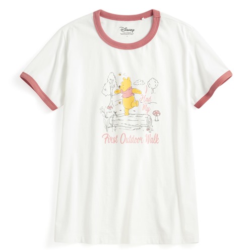 迪士尼系列羅紋配色印花T恤-29-女