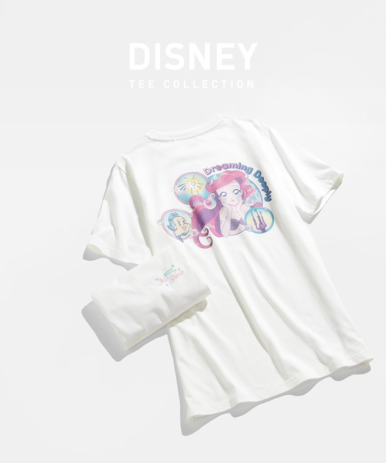 迪士尼系列寬長版印花T恤-46-女